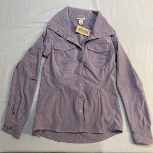 Duluth Trading Sol Survivor Sun Protection Shirt Womens Size XS Purple Brand New